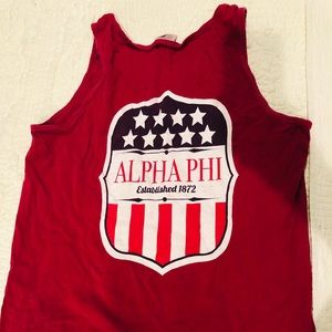 Alpha Phi Comfort Colors Tank